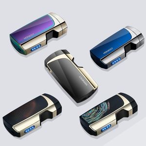 Huashengkj Encendedor de Carga cíclica USB a Prueba de Viento de Doble Arco Dispositivo de Encendido portátil de diseño innovador para Herramienta de Pipa para Fumar Cigarrillos