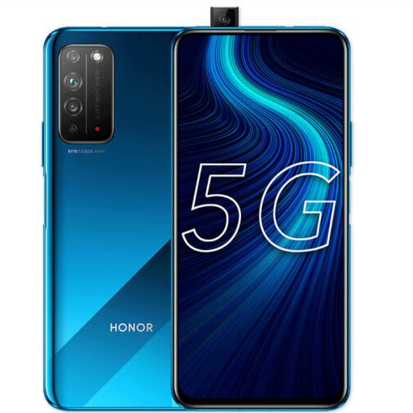 huawei honor x10 5g smartphone 4300mah batterie 6.63 pouces kirin 820 octa core 40mp caméra arrière 6gb ram 64gb rom téléphones cellulaires