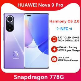 huawei nova 9 pro 4g smartphone harmonyos 2.0 6.72 oled 120hz snapdragon 778g 4000mah batterij 100w super lading 50mp camera