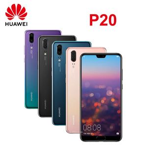 Huawei p20 smartphone android 5.8 pouces 6gb + 128gb 20mp + 24mp 4g téléphone portable réseau google play store téléphones mobiles nfc débloqués