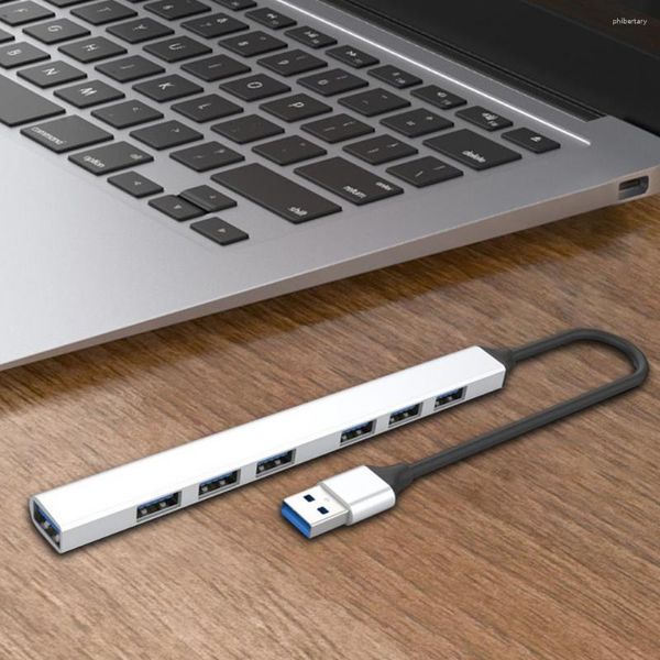 Divisor USB de alta resistencia de datos portátil ultradelgado conveniente Hub