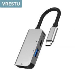 Hubs 3 en 1 USB Type C à USB HDMICOMPATIBLE CONVERTISSEMENT CONVERT