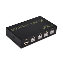 Hubs 4 Port USB 2.0 Switch Switch High Quality Swither Selector Box Hub pour PC Scanner Imprimante FJ1A4B