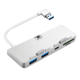 Hubs 5in1 moyeu pour iMac Apple allinone USB3.0x2 / typ / tf / sd 5gbps Station d'amarrage portable multifonctionnel