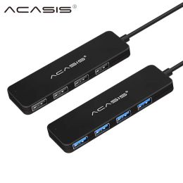 Hubs ACASIS USB HUB 3.0 Multi USB 3.0 Hub avec adaptateur d'alimentation 4 port USB Splitter Hub USB 3,0 pour PC Accessoires d'ordinateur Adaptateur # 30