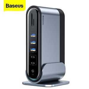 Hubs BaseUS 17 en 1 USB C Hub Type C à Multi 4KHD RJ45 VGA USB 3.0 PD Power Adapter Agking Station pour MacBook Pro ordinateur portable USBC Hub