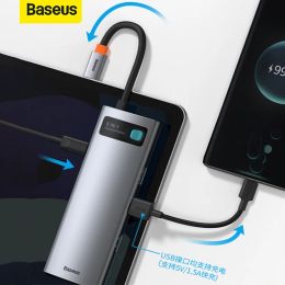 Hubs BaseUs Typec -uitbreiding Dock USB Splitter Adapter voor iPhone MacBookPro Huawei Laptop Multi Interface Network Cable Converter