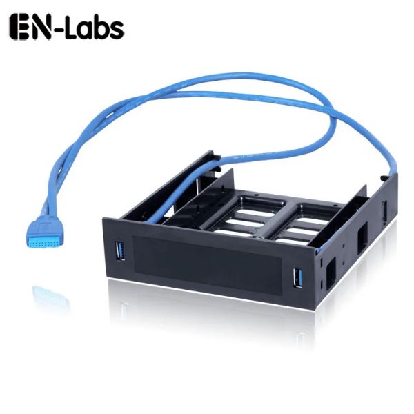 Hubs Enlabs 2 x Panneau avant USB 3.0 avec un périphérique de 3,5 