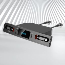 Hubs Intelligent Powered Splitter Extension 4 Ports USB Extender Hub Plug and Play 80cm uitbreidbare datakabel voor Tesla Model 3/Y