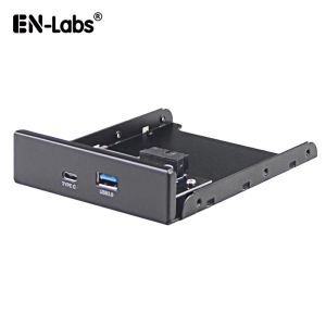 Hubs Internal USB 3.1 Gen 1 Type C + USB 3.0 Port Front Panneau avant de 20 broches Câble d'extension pour le boîtier PC de bureau 3,5 