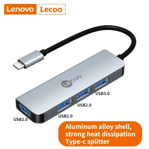 Hubs LenovolkC1316H 4 In 1 aluminium USB C Hub USB Type C Hub Adapter Dongle USB 3.0