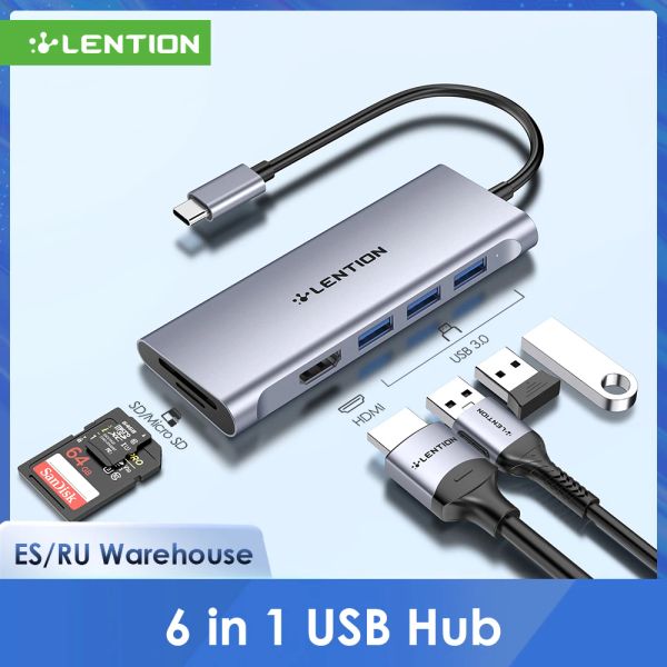 Hubs Liger USB C Hub avec 4K HDMI 3 USB 3.0 SD 3.0 Lecteur de carte compatible 20232016 MacBook Pro 13/15/16 Multiport Stable Stable Driver