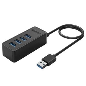 Hubs Orico 4 ports USB 3.0 Desktop Hub Mini Size avec 5V Micro USB Power Port prend en charge la fonction OTG W5PU3