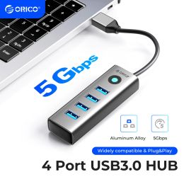 Hubs Orico Member 4port USB 3.0 Hub Aluminium ALLIAM PLIGE AND PLAY MINI SOCKET HUB / USB SPLITTER 4 PORTS 5 Gbps