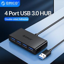 Hubs Orico USB Hub 4 Port USB3.0 Splitter du moyeu avec port 5V Micro USB Port 30 100cm Câble multiple pour ordinateur portable PC ACCESSOIRES