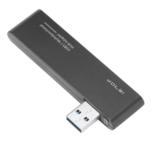 Hubs portátiles 5 en 1 USB 3.0 Convertidor divisor de concentración 5Gbps 3 USB 3.0 SD TF Card Reader Adaptador para MacBook Desktop Laptop PC