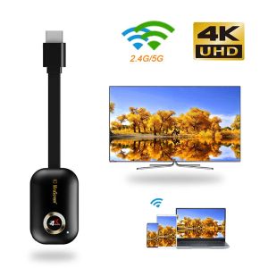 Convertisseur d'écran Hubs G9 plus 2,4 g / 5g 4K Wireless HD WiFi Dongle pour Miracast AirPlay Dlna TV Stick pour Android iOS USB Hub