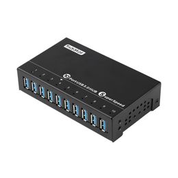 Hubs Sipolar Industrial 10 Port USB 3.0 Data et chargeur Montable USB robuste USB avec murmable pour les lignes de montage Rack de serveur