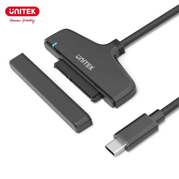 Hubs Unitek USB C Adaptateur de disque dur Typec 3.1 To SATA Câble convertisseur de disque dur pour 2,5 pouces SATA HDD SSD Disque dur Support Uasp