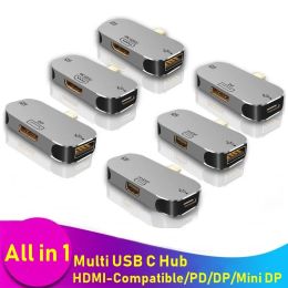 Hubs universel multifonction USB 3.1 Hub Typec à HDMICOBATIBLE ALUMINUM USB SPIRTER