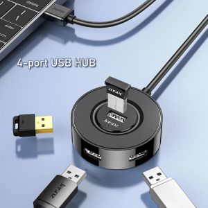 Hubs USB 2.0 Type C Hub 4 Ports Prise en charge du HDD USB SD Card de souris Téléphone mobile Mobile Charge rapide pour MacBook ordinateur portable PC HUB