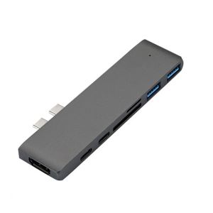 HUBS USB 3.1 TYPEC HUB NAAR HDMICOMPATIBLE ADAPTER 4K Thunderbolt 3 USB C Hub met Hub 3.0 TF SD -lezer slot PD voor MacBook Pro/Air