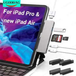 Hubs USB C Adaptateur de hub pour iPad Pro iPad Air MacBook ProAir Accureur avec 4K HDMICOMPATIBLE USBC PD SD / TF 3,5 mm Jack