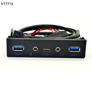 Hubs USB Hub 5 Port USB 3.1 TYPEC USB 3.0 Panneau avant HD Audio 3,5 mm Jack de la prise micro