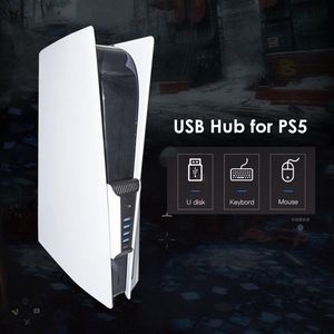 Hubs USB Hub USB3.0 Splitter Expander Extension Adaptador de alta velocidad 1 a 5 puertos múltiples para PS5 PlayStation Edition Importación original