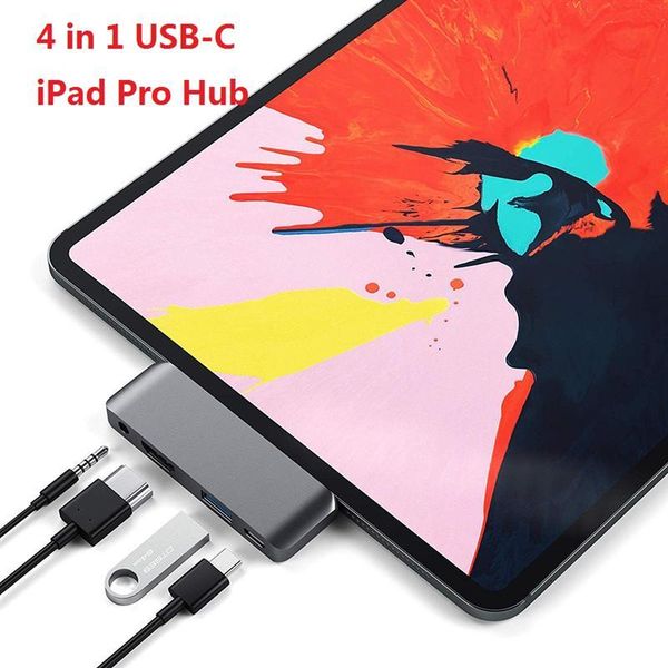 Hubs USB type-c Mobile Pro Hub adaptateur avec USB-C PD charge 4K 3.0 3.5mm prise casque pour tablette IPad HubUSB HubsUSB