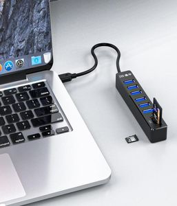 Hubs USB20 Acht-in-één Extender Hub Computeraftakking naar laptop Desktop Algemeen gebruik Plug-and-play zonder voeding4322725