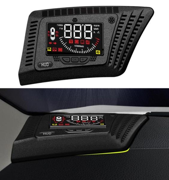 HUD Auto Car Head Up Display Parabrisas Proyector de cristal Alarma de seguridad Sobrevelocidad RPM Voltaje para Nissan Qashqai J11 201620205216518026825
