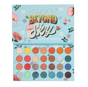 Hudababy Naked Basics 28 kleuren oogschaduw palet, bruin matte neutrale tinten - ultra-blendable, rijke kleuren met fluweelachtige textuur - Inclusief spiegel full-size pannen