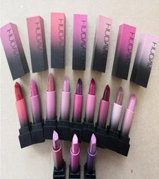 HUDAMOJI 12 COLOR LIPSTICK LIP GLOSS Palette crème LipmakeUp Longlasting Cosmetics Limited Edition Lipgloss Ship9779902