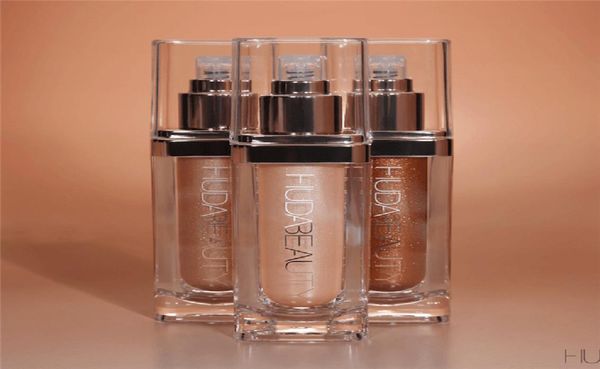 HudBeauty Cosmetics Highlighter Makeup Makeup Bronzer Conceceor Liquid Foundation in 3 Shades Coutour Fond De Teint Highlight Maquillaj9405020