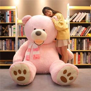 Enorme 130 cm groothandel Grote Amerika Beer Knuffel Teddybeer Cover Pluche Knuffel Pop Kussensloop (zonder spullen) Kinderen Baby Volwassen Cadeau