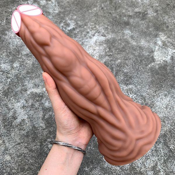 Énorme Plug Anal Silicone gros cul Massage de la Prostate réaliste pénis gode vagin Expansion jouets sexy pour hommes femmes