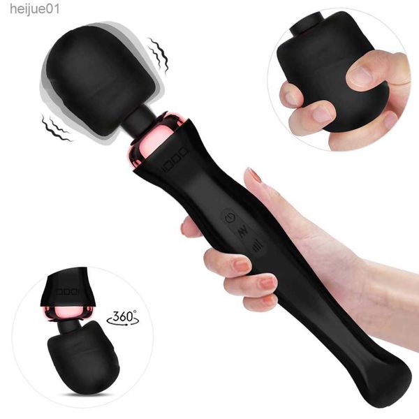 Énorme AV Vibromasseur Sex Shop Baguette Magique Masturbateur Féminin Masseur De Mamelon Produits Pour Adultes Stimulateur Clitoridien Sex Toys pour Couple L230518