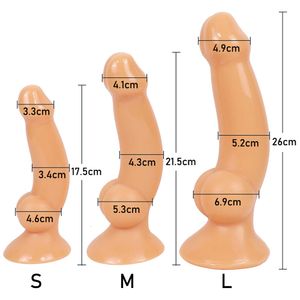 Enorme dildo's met zuignap Product Grote buttplug Zacht Stimuleren Vagina en Anus Anale dilatator Seksspeeltjes Lul