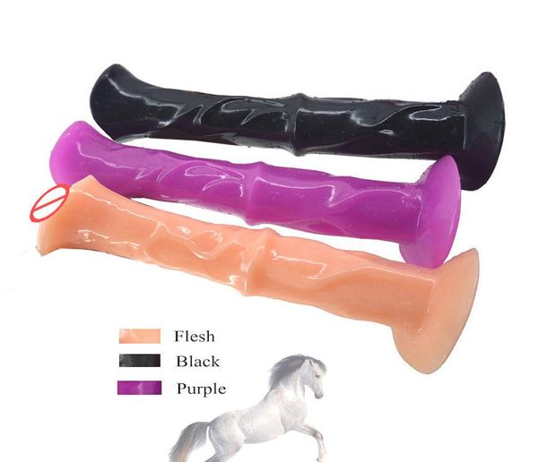 Enorme consolador de caballos consoladores de animales extremos realistas Penis grande Flexible Fuerte Gran Dick Toys para mujeres3583132