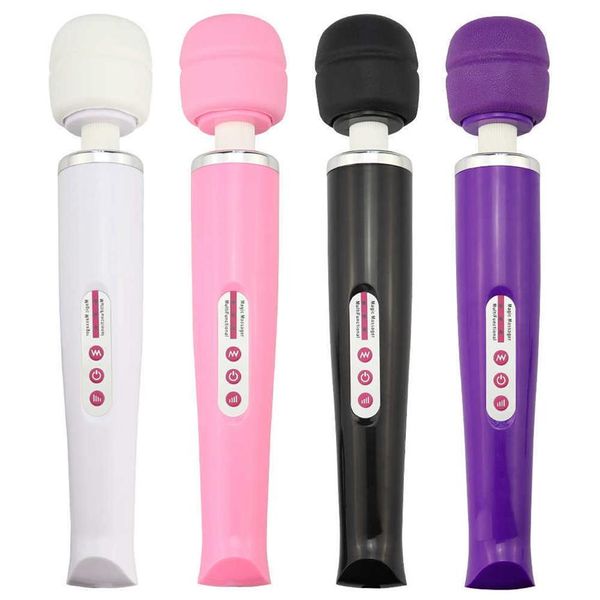 Énorme baguette magique vibrateur stimulateur de Clitoris jouets sexy pour femme puissant USB Charge Av bâton vibrateurs femmes adultes Products305u