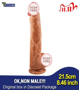 Enorme realistische dildo voor vrouwen met zuignap Kunstmatige grote penis Lul Masturbator Erotisch G-punt Volwassen seksspeeltjes Product Y201114966299