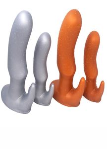 ÉNORME SILICONE ANAL PLIG DE MASSAGE DE PROSTATE EXTÉRIE