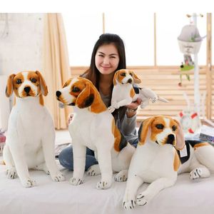 Énorme chien debout en peluche jouets mignon animal doux simulation poupée cadeau d'anniversaire enfants jouet chambre décor simulé confort jouets 240123