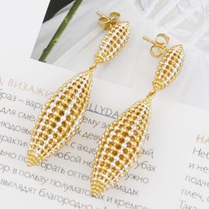 Huggie Tricolor Hoops oorbellen DROP Women Gold Geplaatste oorbellen Women Fashion Brass Twist Round Earring Girls