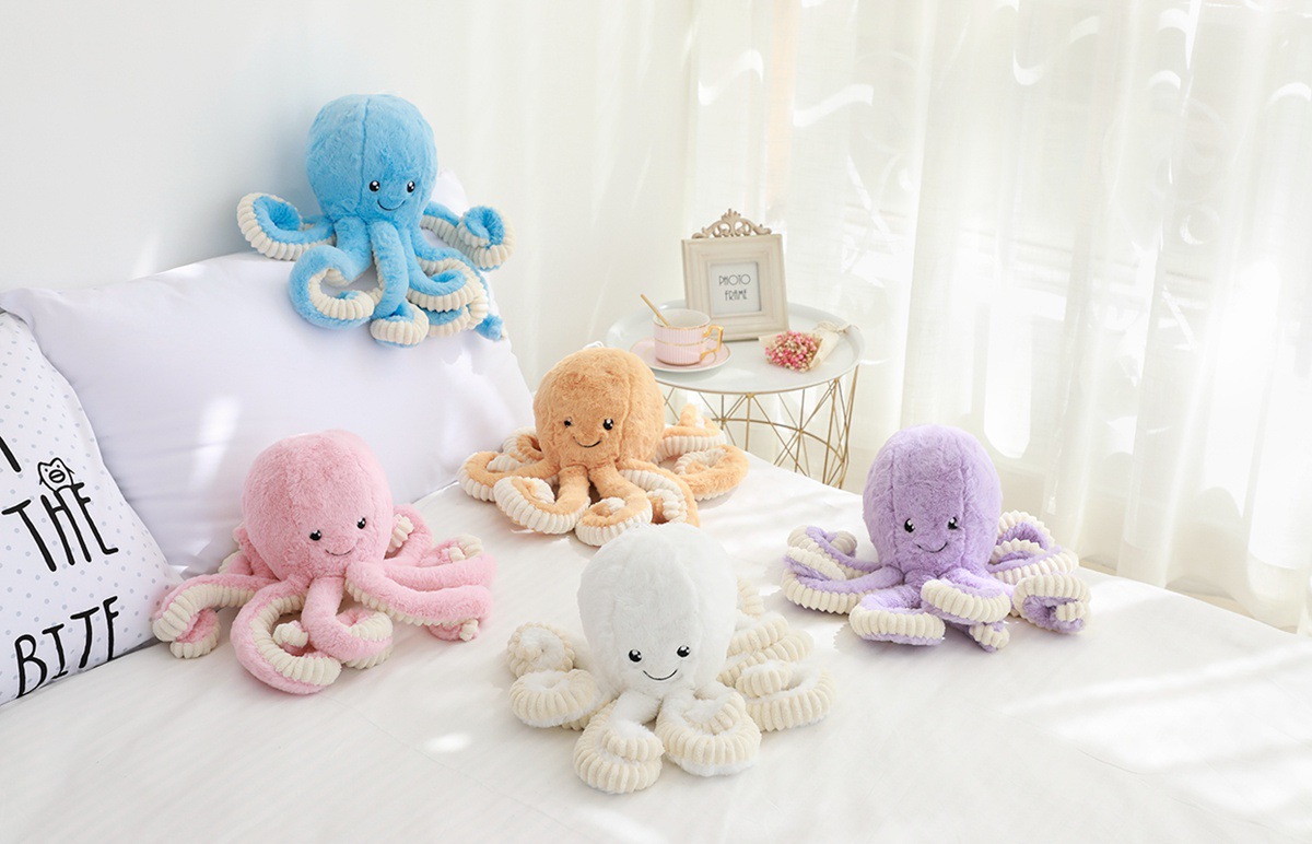 Stuffed Animals Huggy Wuggy Plush Toy Octopus stuffed Animal toy Stuff Plush Animal Pillow Christmas gift octopus squid Plush doll Toy For Kids Peluche Interactive