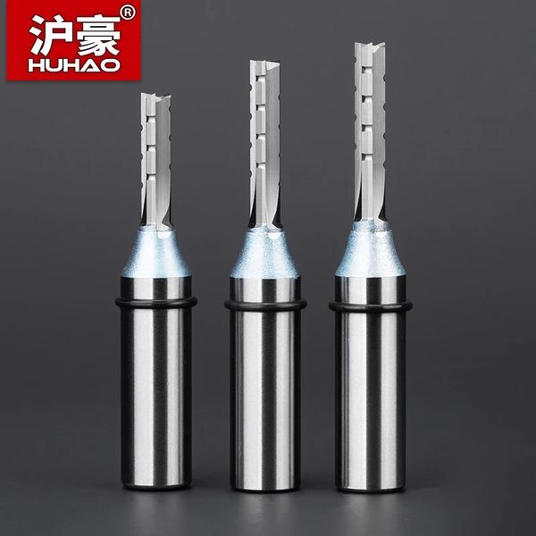 Huhao Milling Cutter for Wood 1/2 Shank Router Bit 3 FLUTE TCT SLOT CUTTER