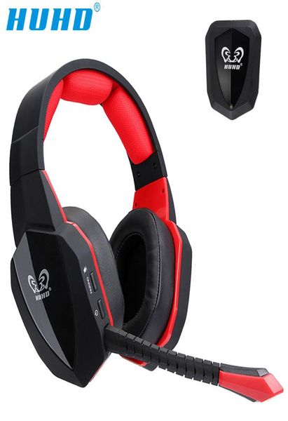 HUHD 7.1 Auriculares estéreo con sonido envolvente Auriculares inalámbricos ópticos para juegos de 2,4 Ghz para 3 XBox 360 one S PC TV auriculares T1910238858640