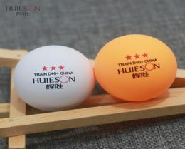 Huieson 100 pièces 3 étoiles 40mm 28g balles de tennis de table balles de ping-pong pour match nouveau matériau ABS balles d'entraînement de table en plastique T190923245033