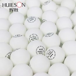 Huieson 100 unids / lote Pelotas de Ping Pong Ambientales Pelotas de Tenis de Mesa de Plástico ABS Pelotas de Entrenamiento Profesional 3 Estrellas S40 2 8g T1909320S